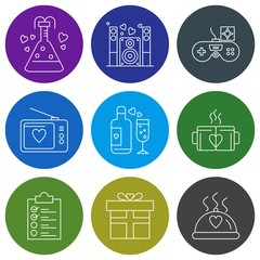 9 Simple Universal Related Color Icons