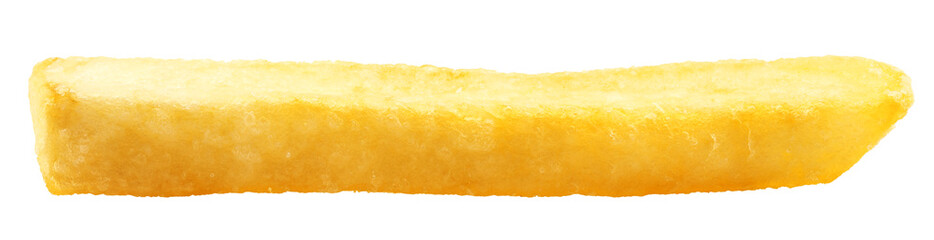 french fries, potato fry isolated on white background, clipping path, full depth of field