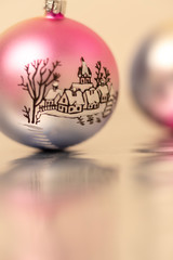 Christmas ornament with winter motif