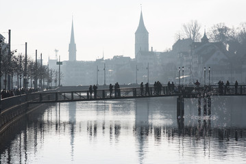 Zürich im Winter