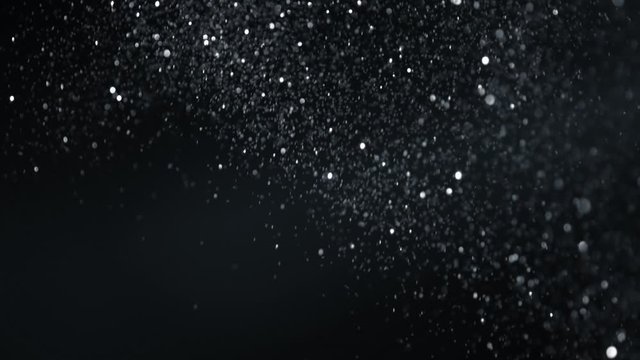 SIlver Glitter Background in Super Slow Motion at 1000fps.