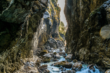 beautiful Partnachklamm in Garmisch Bayern