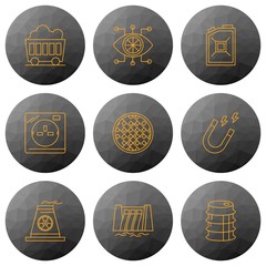 Naklejka premium Universal Modern Icon Sheet For Websites And Mobile Applications