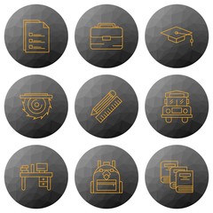 Naklejka premium User interface Icon set for web and mobile applications