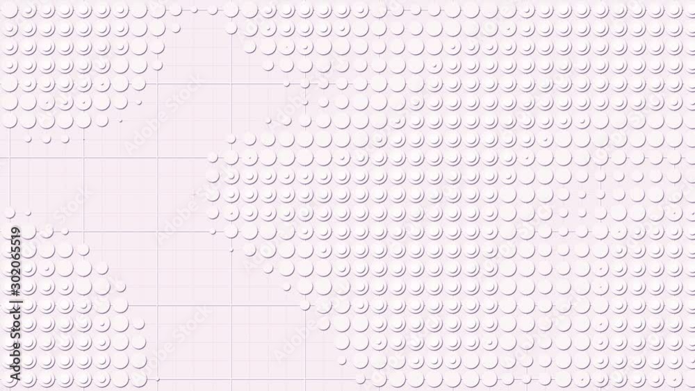 Aufkleber white halftone dot flowing pattern. digital geometric abstract background. modern cover. motion grap