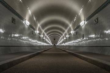 Historic tunnel in Hamburg.