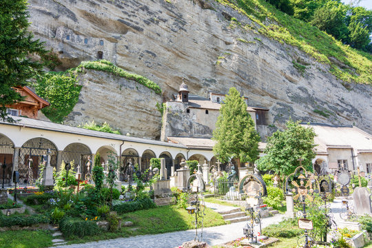 Petersfriedhof cemetery with baroque tombs