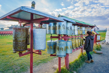 Fototapeta na wymiar Impressions from Mongolia and Buddhist Temple