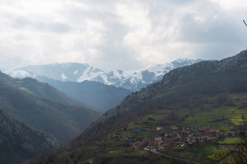 Obraz premium The Natural Park of Redes is one of the Biosphere Reserves in the eastern central area of ​​Asturias