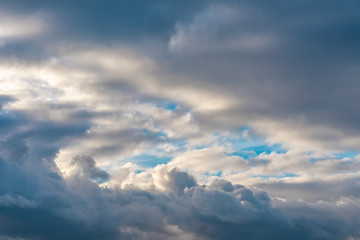 blue sky with clouds
