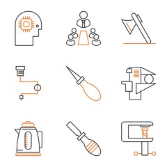 9 User interface Icon set for web and mobile applications