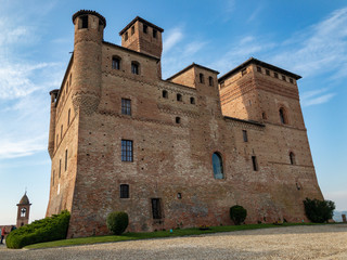 Majestic view of Grinzane Cavour castle