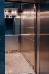 metal modern Elevator cab with mirror