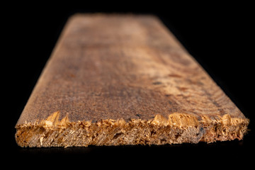 Raw wooden boards. Heavily jagged wood edges.
