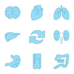 Simple Set of Universal Related Color Icons