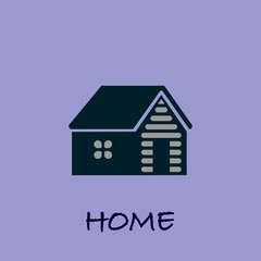 House icon isolated on background. Vector illustration. EPS 10