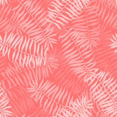 Seamless pattern from palm leaves