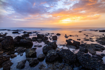 sunset over ocean. Tenerife