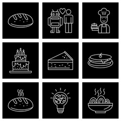 Set Of Universal Icons For Mobile Application and websites