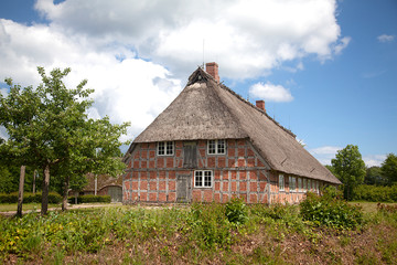 Reetdachhaus in Schleswig-Holstein