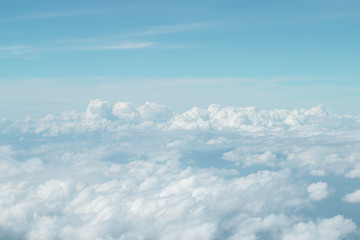 White cloud on blue sky