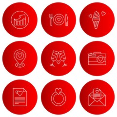 Set Of Universal 9 Icons