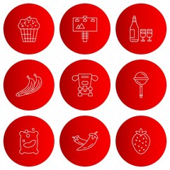 9 User interface Icon set for web and mobile applications