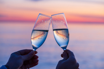 woman with glass of white wine