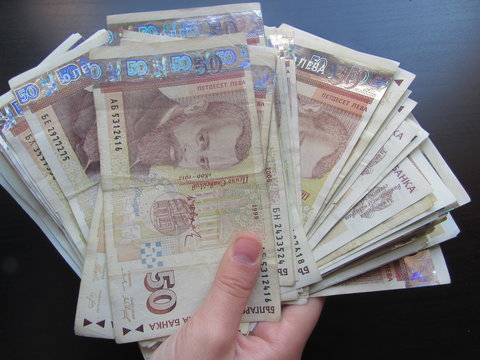 money in hand