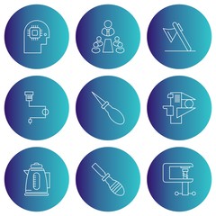 9 User interface Icon set for web and mobile applications