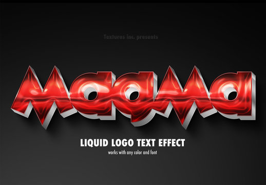 3D Magma Text Effect