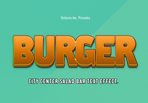 Burger Text Effect