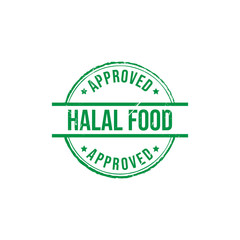 Halal certified grunge round vintage rubber stamp vector image