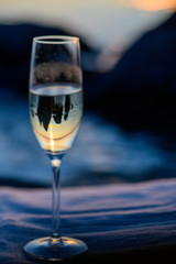 glass of white wine