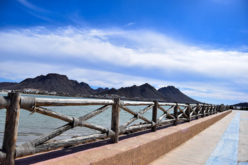 Mountains and beach