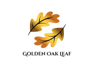 golden oak leaf logo