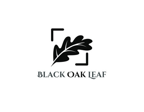 Black Oak Leaf Logo
