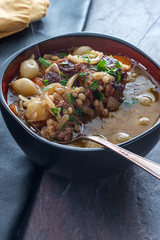 Oxtail Soup Onion Barley