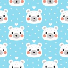 Polar bear repeat pattern