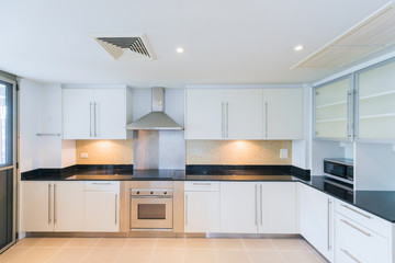 Modern, bright, clean, kitchen interior 