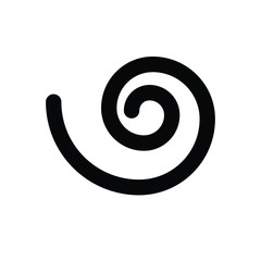 spiral icon black vector sign