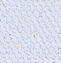 Abstract hexagons background