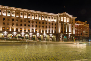 Obraz premium Building of Council of Ministers in Sofia, Bulgaria