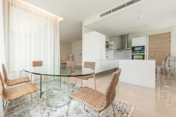 Modern, bright, clean, kitchen interior 