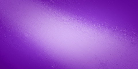 Abstract purple background banner, white soft spotlight shining in center with texture design in elegant painted purple wall backdrop