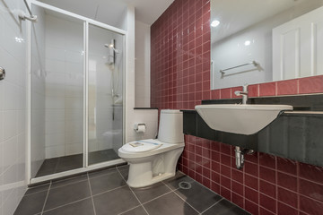 Naklejka na ściany i meble Beautiful Large Bathroom