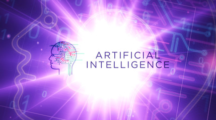 Artificial Intelligence futuristic illustration