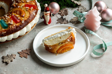 roscon de reyes, rosca de reyes or   Epiphany cake, Kings cake