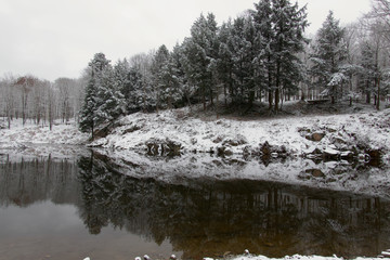 A snow covered landscape