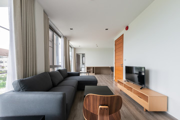 Modern bright flat interior design